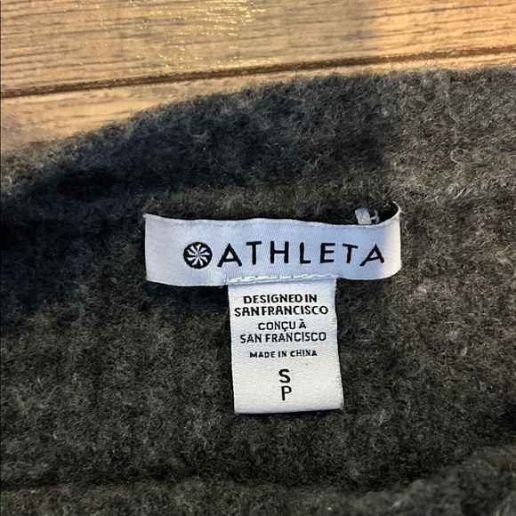 Athleta Dark Gray Crew Neck Sweater - Picture 2 of 2